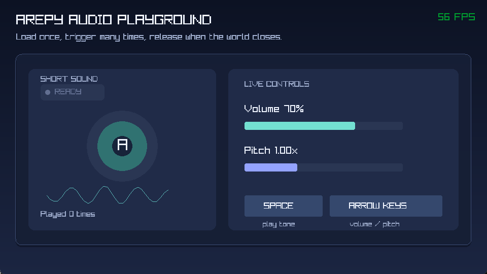 The audio example