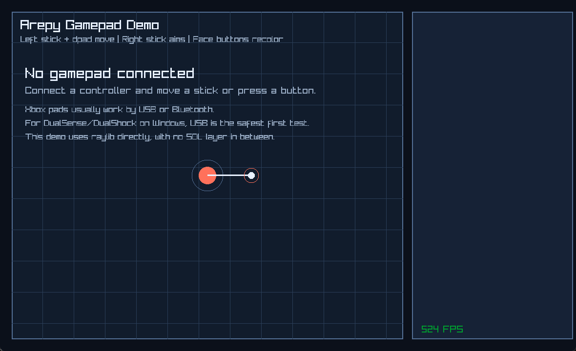 The gamepad explorer
